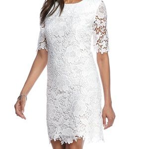 Floral Lace Sheath Dress